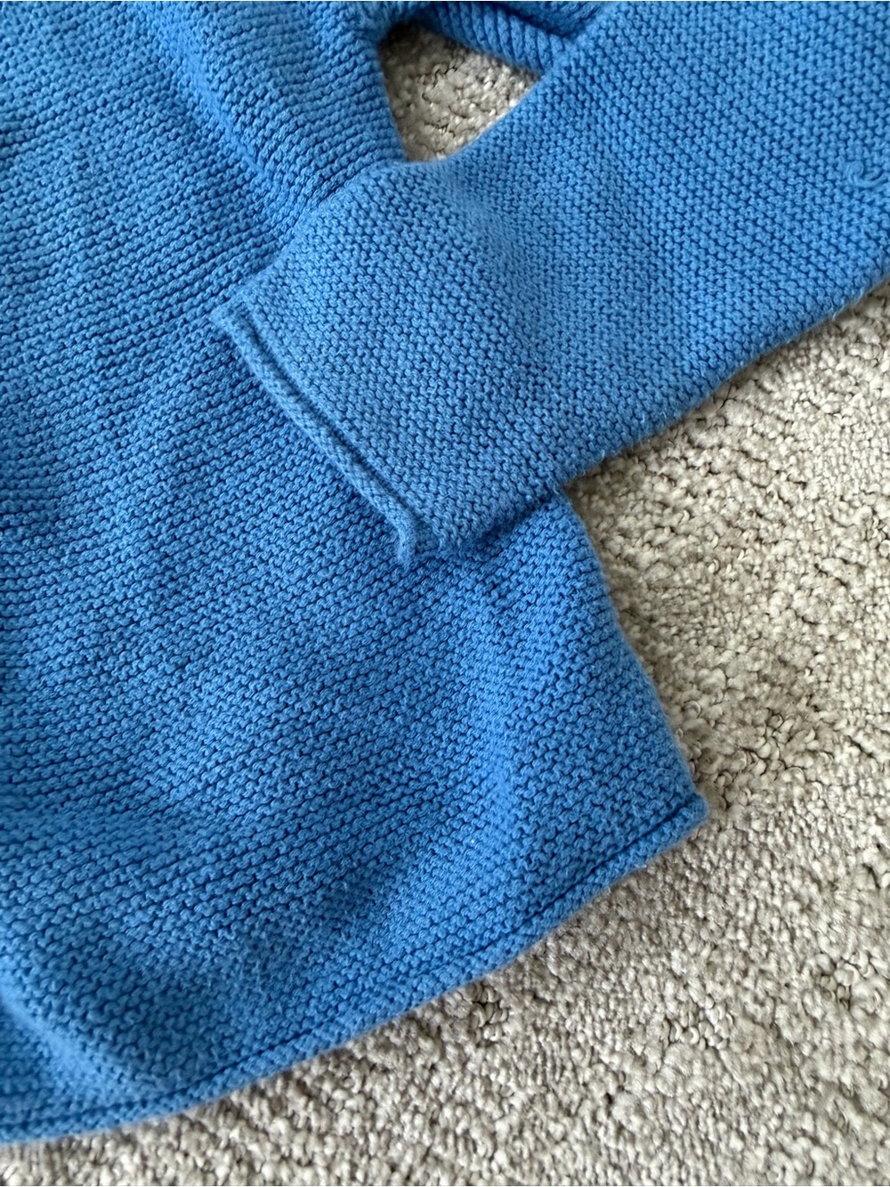 Mini Boden Cashmere Blend Cardigan in Blue Size 6-7 Years Cotton Button Up - Picture 5 of 15